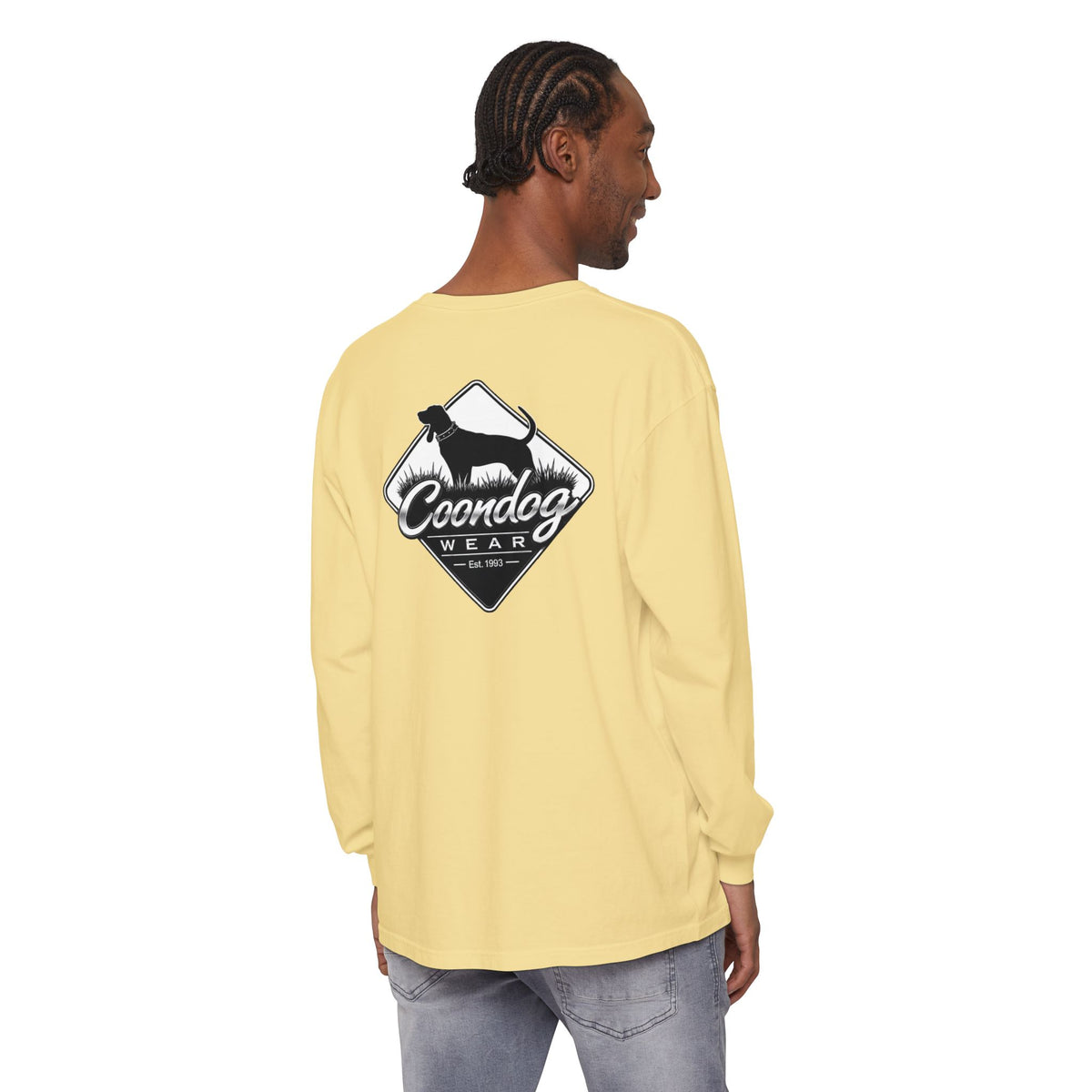 Coondog Classic White Diamond Hunting Long Sleeve Shirt