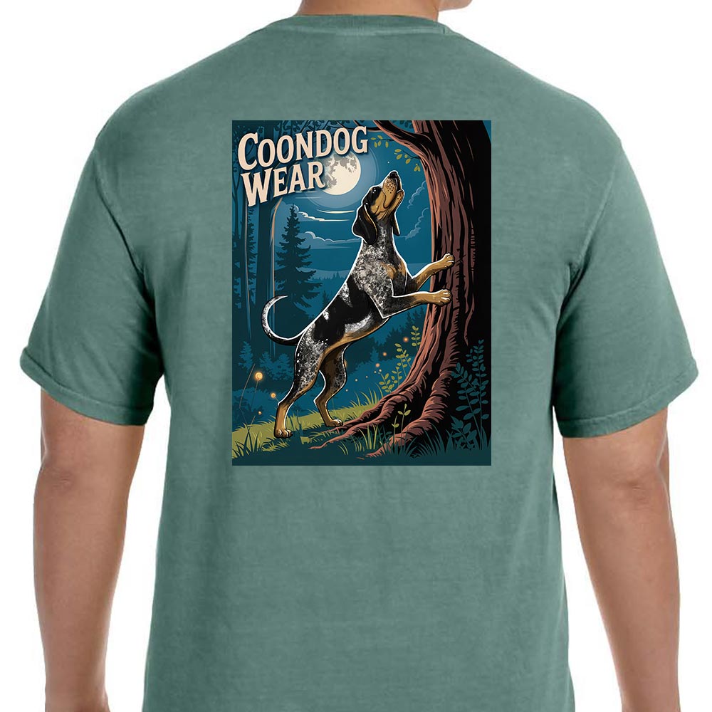 Vintage Breed Treeing Walker - T-Shirt (Blue Tick)