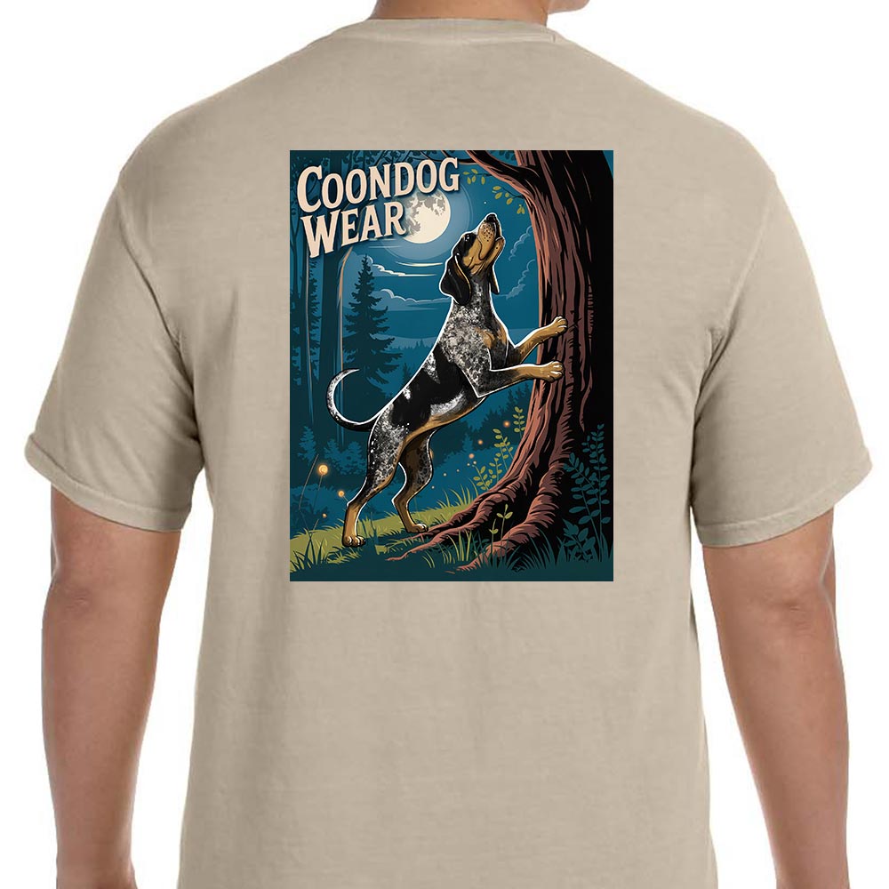 Vintage Breed Treeing Walker - T-Shirt (Blue Tick)